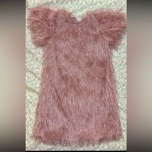 Fuzzy party occasion dress for 3-4T